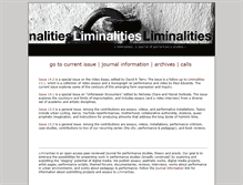Tablet Screenshot of liminalities.net